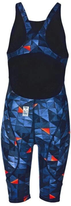 Combinaison De Natation Fille Arena Powerskin St 2.0 Full Body Dos Ouvert Turquoise / Orange -Maillots Bain Boutique 000871 801 b