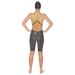 Combinaison De Natation Femme Arena Carbon Ultra Edition 2018 Dos Ouvert Blue Drops Fluo/ Yellow -Maillots Bain Boutique 001660765 007 2 1