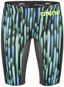 Combinaison De Natation Homme Arena Carbon Ultra Edition 2018 Blue Drops Fluo Yellow -Maillots Bain Boutique 001664 765