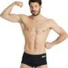 Short De Bain Taille Basse Arena Homme Team Uni Noir -Maillots Bain Boutique 004775 550 mens team swim low waist short solid 001 o