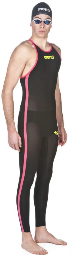 Combinaison De Natation Eau Libre Homme Arena Powerskin R-Evo+ Open Water Dos Fermé Black / Fluo Yellow -Maillots Bain Boutique 27912503 004