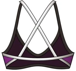 Haut De Maillot De Bain Femme Diana Twin Brassière Violet -Maillots Bain Boutique 3104010804bck