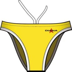 Bas De Maillot De Bain Femme Diana Twin Slip Jaune -Maillots Bain Boutique 3124005806