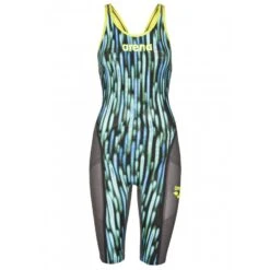 Combinaison De Natation Femme Arena Carbon Ultra Edition 2018 Dos Ouvert Blue Drops Fluo/ Yellow -Maillots Bain Boutique arena