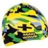 Bonnet Silicone De Natation Madwave CAMOUFLAGE Jaune