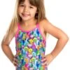 Maillot De Bain Funkita Enfant Fille Bang Bang Budgie Multicolore -Maillots Bain Boutique fg01t bang bang budgie 029