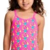 Maillot De Bain Funkita Enfant Fille Cray Cray Rose