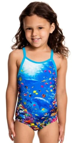 Maillot De Bain Funkita Enfant Fille Fantasy Reef Bleu