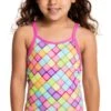 Maillot De Bain Funkita Enfant Fille Powder Puff Multicolore -Maillots Bain Boutique fg01t powder puff 01