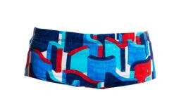 Maillot De Bain Funky Trunks Garçon Block Rock Bleu -Maillots Bain Boutique ft32b block rock 0811 0