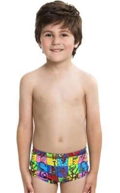 Maillot De Bain Funky Trunks Enfant Garçon Slippery Snakes Multicolore