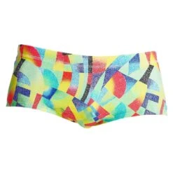 Maillot De Bain Funky Trunks Garçon Point Break Vert -Maillots Bain Boutique funky trunks plain front 4 0
