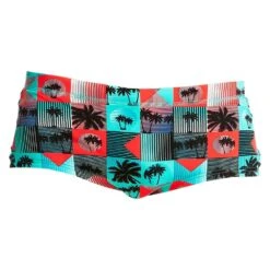 Maillot De Bain Funky Trunks Garçon Sunset Strip Vert -Maillots Bain Boutique funky trunks plain front 5 0