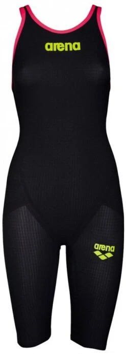 Combinaison De Natation Femme Arena Carbon Flex Vx Dos Ouvert Dark Grey / Fluo Red -Maillots Bain Boutique fx face a