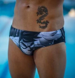 Maillot De Bain Homme Zerod Brief Ravenman Noir -Maillots Bain Boutique graphicbrief 587ce533cf9bb