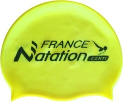 Bonnet Silicone De Natation France Natation Jaune