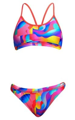 Maillot De Bain Funkita 2 Pièces Fille Racerback - Radar Rage -Maillots Bain Boutique radar rage girls 2p3