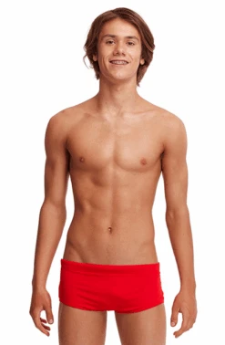 Maillot De Bain Funky Trunks Garçon Solid Still Red Rouge