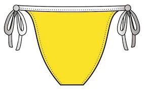 Bas De Maillot De Bain Femme Diana Twin-kini Jaune 4 Bas De Maillot De Bain Femme Diana Twin-kini Jaune – Image 2