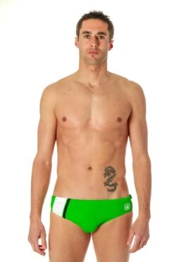 Maillot De Bain Homme Zerod Brief Training Vert -Maillots Bain Boutique z3r0d 15swimming man training green 2