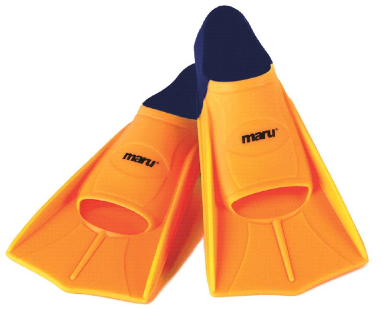 Palmes De Natation Maru Neon Orange / Navy 3 Palmes De Natation Maru Neon Orange / Navy